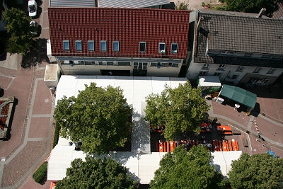 So sieht der Bazar von ganz oben aus.