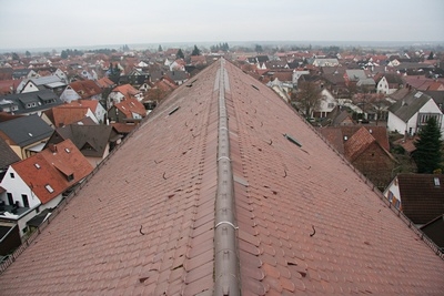 Hier ein Blick direkt über das Langschiff Richtung Osten.